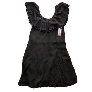 Glamorous Women's Black Pom Down Dress Size XS Nasty Gal $68